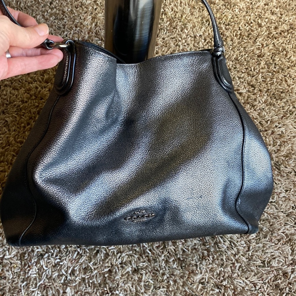 Used Coach Edie Shoulder Bag in Gunmetal